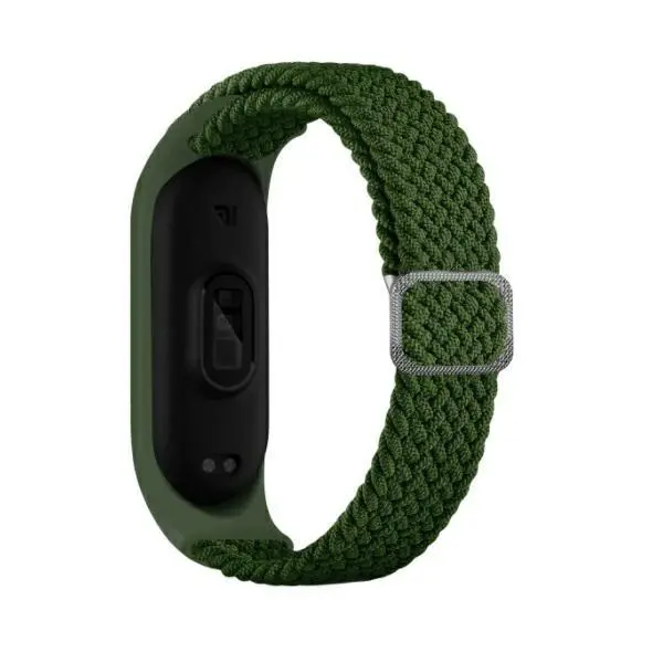 Pasek Beline do Mi Band 7/6/5 Textile Zielony