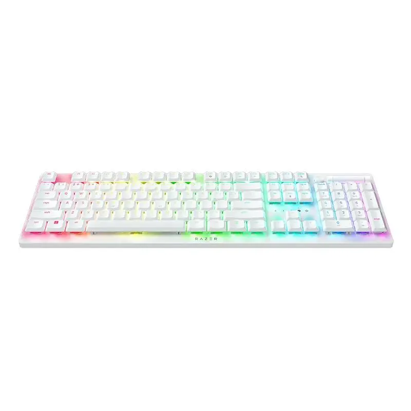Klawiatura mechaniczna Razer DeathStalker V2 Pro Clicky Optical Switch Purple Biały