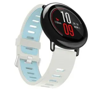 Pasek Beline do Watch 20mm Double Color Silicone uniwersalny Biało-niebieski