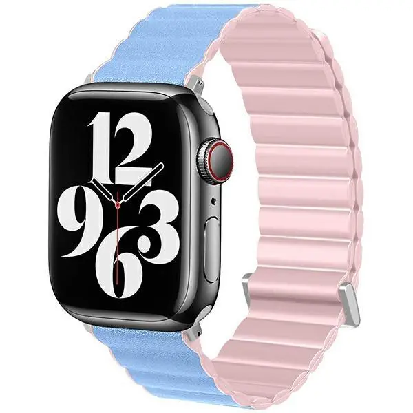 Pasek Beline do Watch Magnetic Pro 38/40/41mm Różowo-błękitny