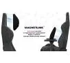 Fotel Yumisu 2050 Magnetic Materiał Biurowy do 150kg Tkanina Szaro-czerwony