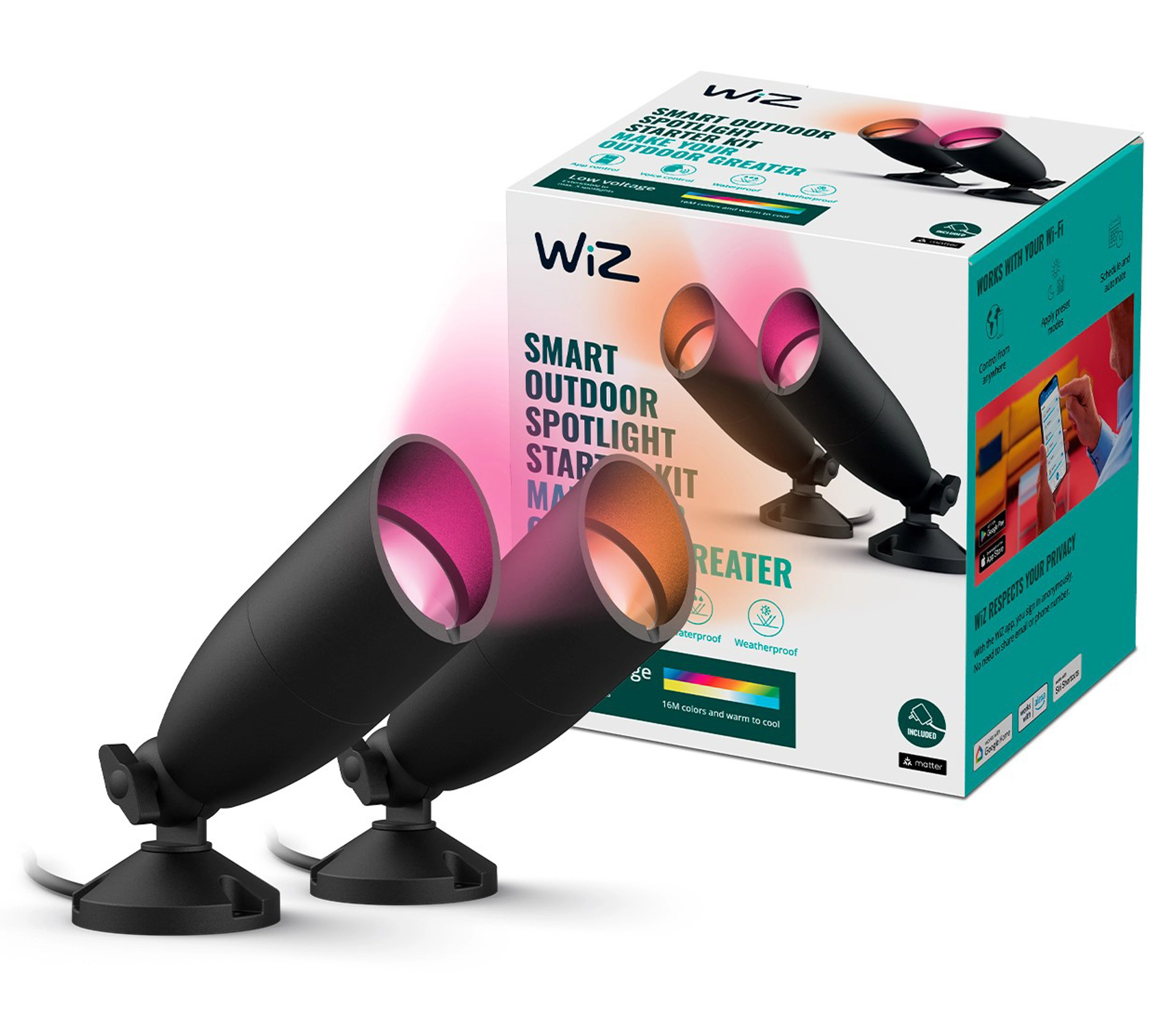 Kinkiet WiZ LED RGB IP44