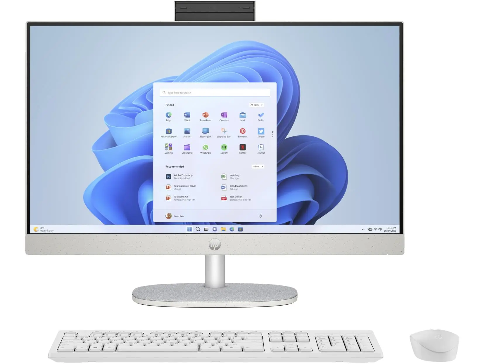 Komputer HP 24-cr0222nw i5-1335U 23,8" 16GB RAM 512GB Dysk SSD Win11 Biały
