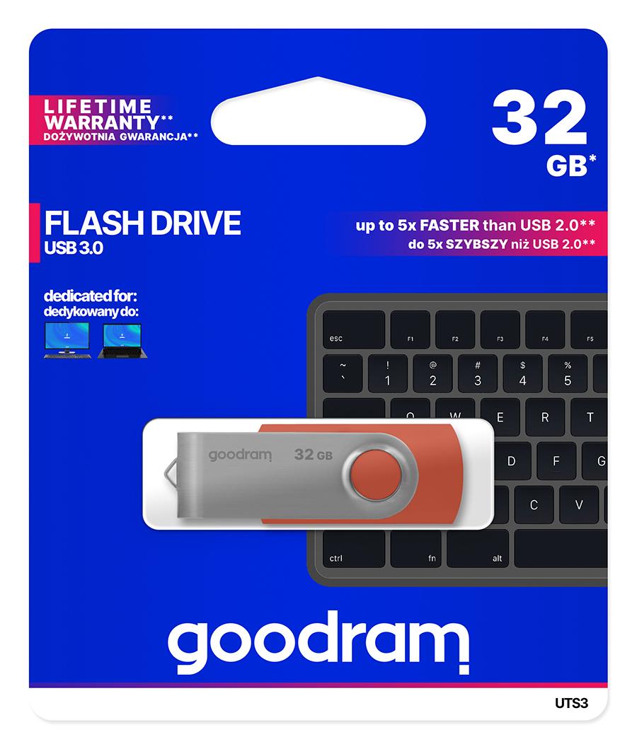 PenDrive GoodRam UTS3 32 GB USB 3.0 Czerwony
