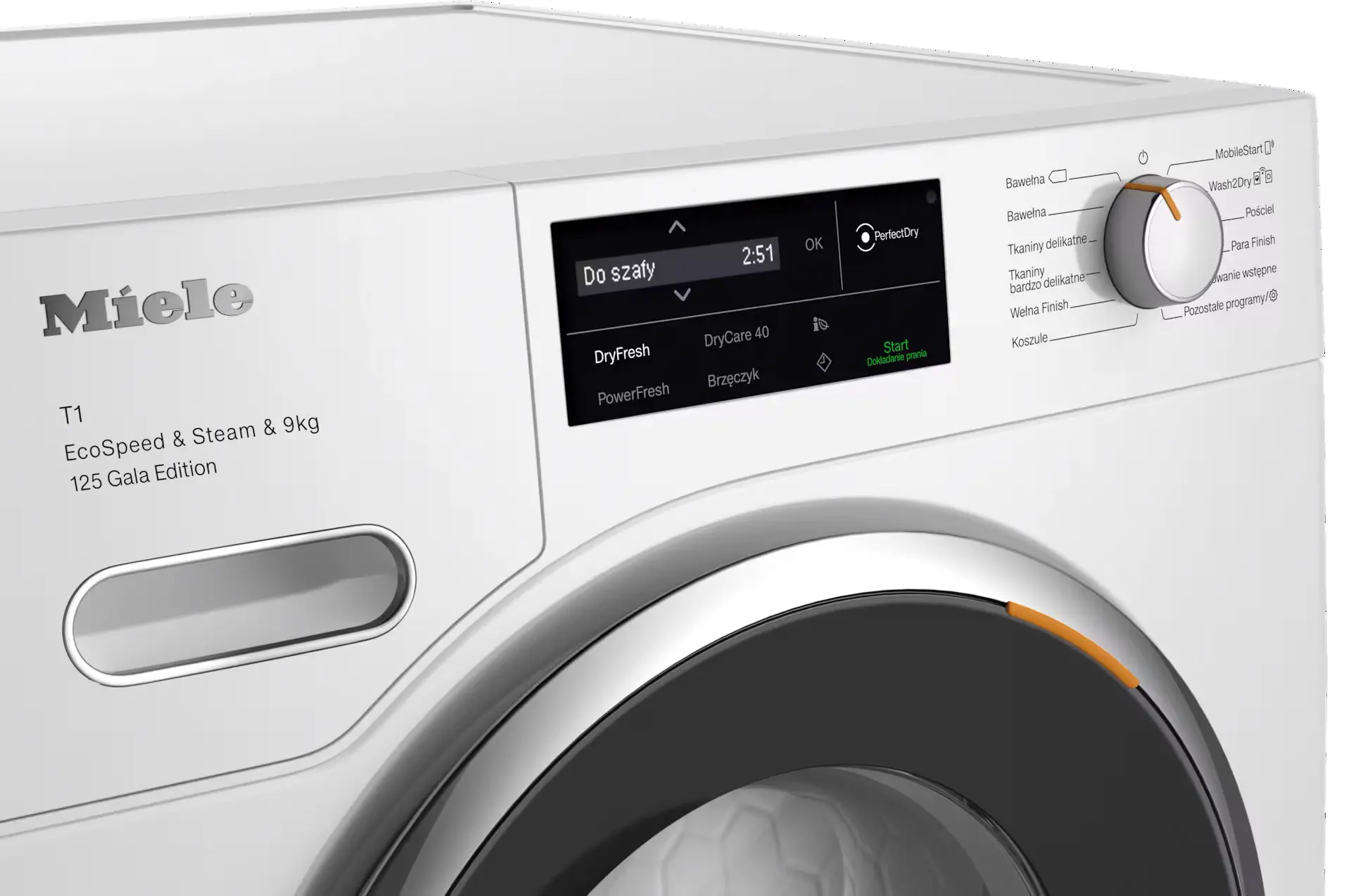 Suszarka Miele 125 Gala Edition TWL680WP 64,3cm 9kg Zdalne sterowanie