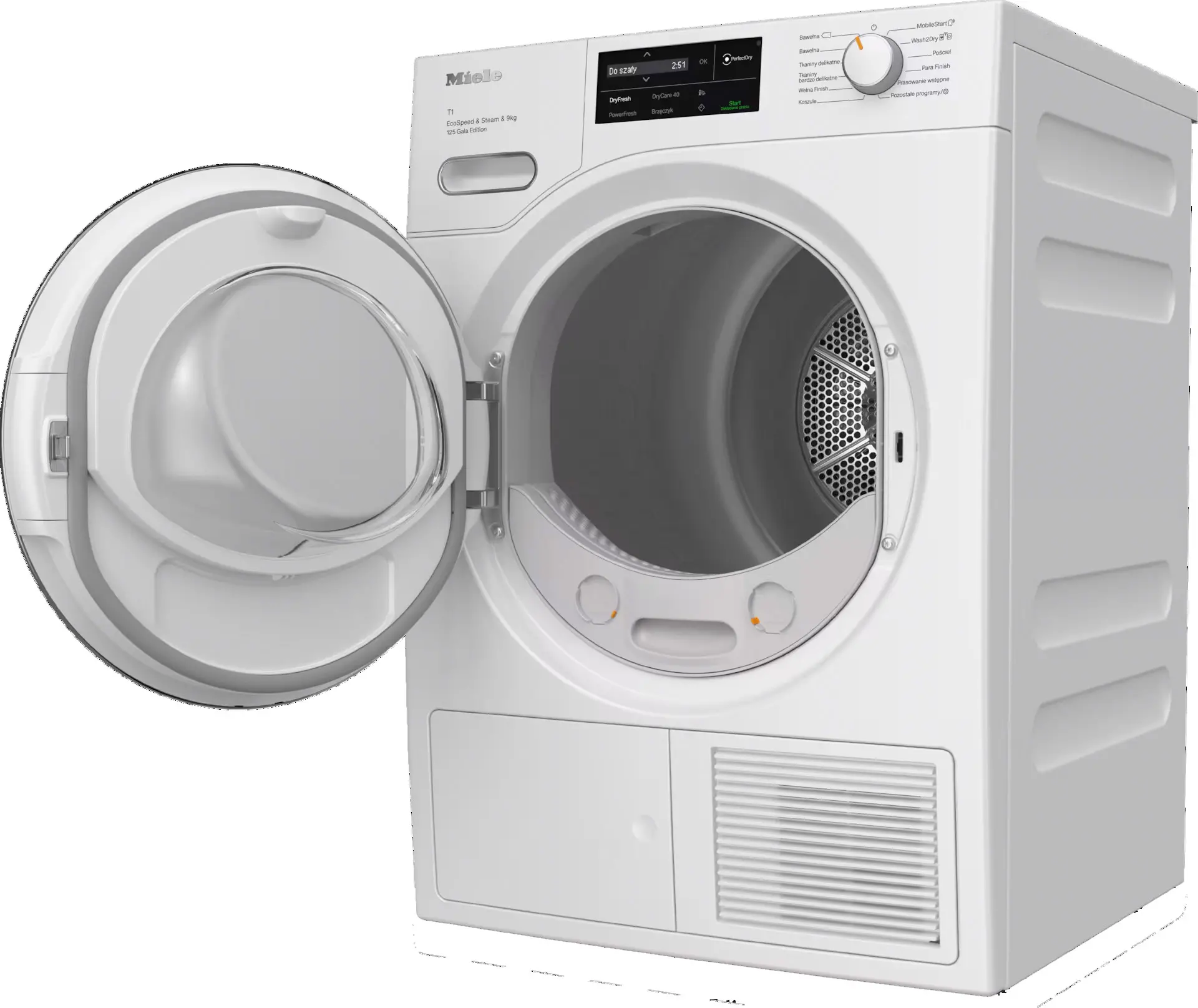 Suszarka Miele 125 Gala Edition TWL680WP 64,3cm 9kg Zdalne sterowanie