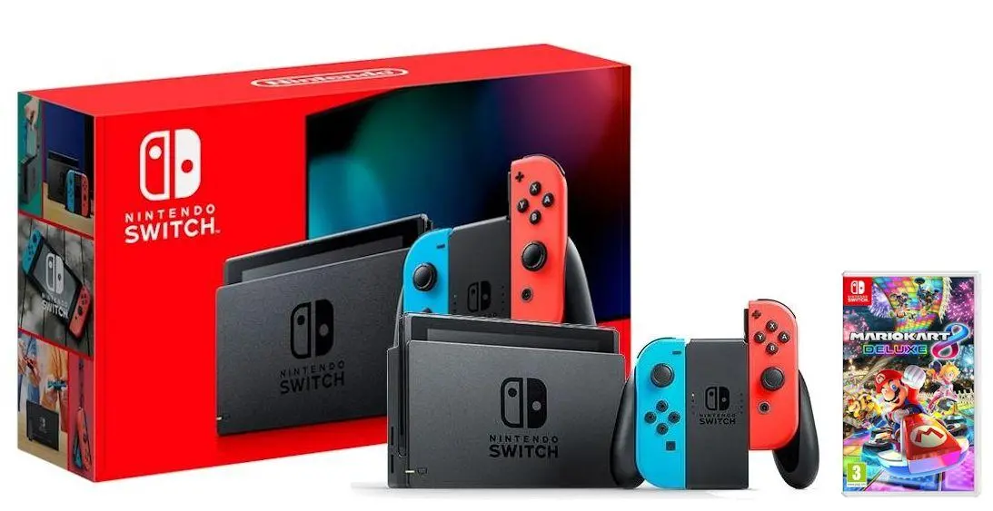 Konsola Nintendo Switch Joy-Con v2 Czerwono-niebieski + Mario Kart 8 Deluxe