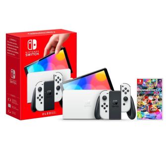 Konsola Nintendo Switch OLED (biały) + Mario Kart 8 Deluxe