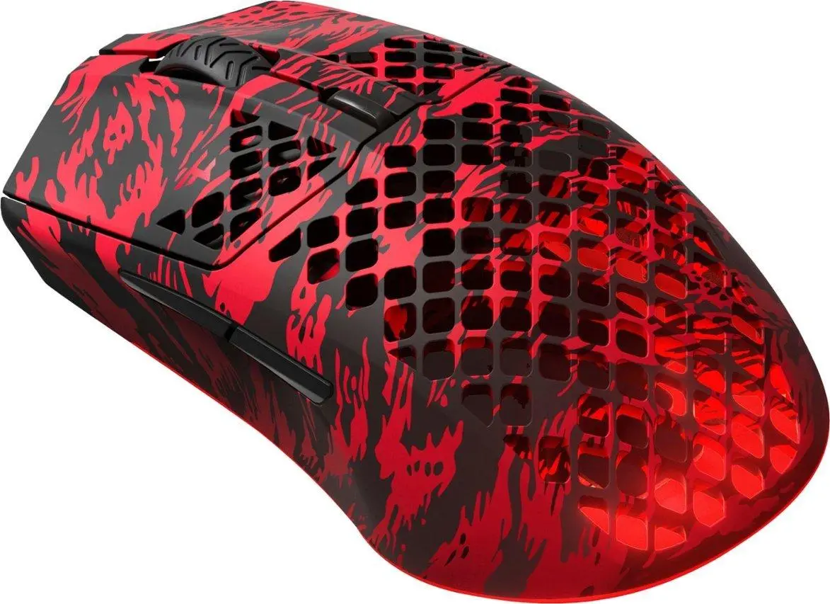Myszka gamingowa SteelSeries Aerox 3 Wireless FaZe Clan Limited Edition Czarno-czerwony