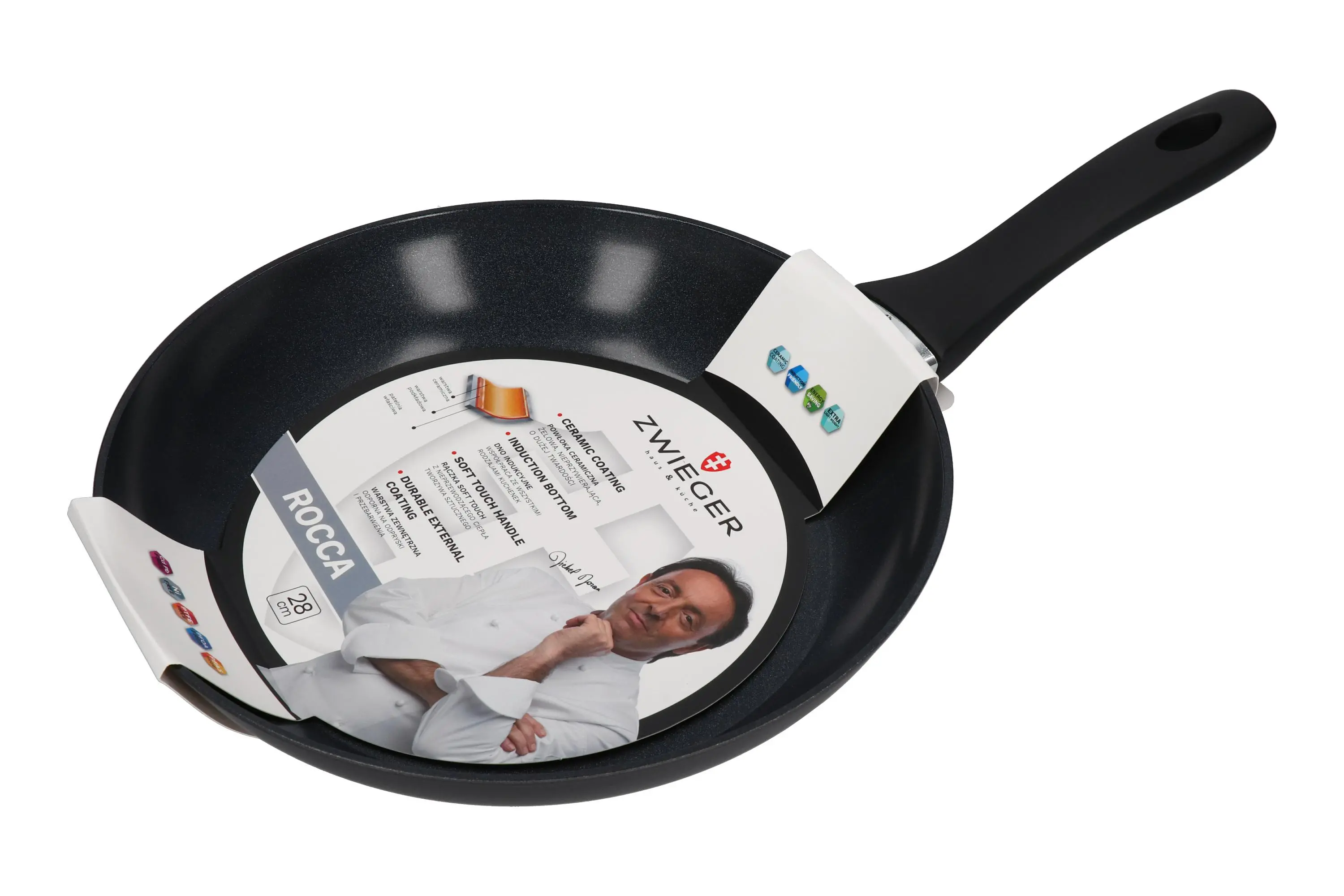 Patelnia Zwieger Rocca ZW-PR-0025 Indukcja Ceramiczna 28cm