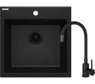 Deante Evora ZQJNN103 Nero + bateria Czarny