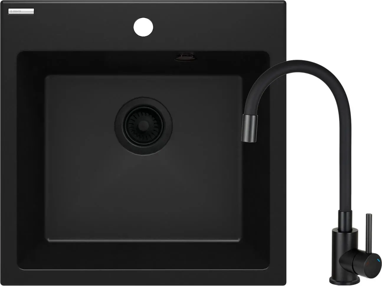 Deante Evora ZQJNN103 Nero + bateria Czarny