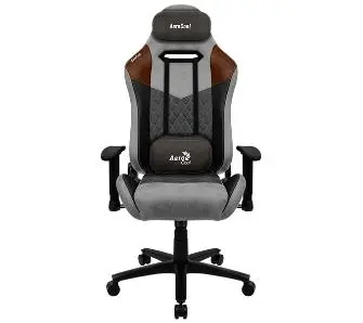 Fotel Aerocool DUKE AeroSuede Gamingowy do 150kg Skóra ECO Tkanina Tan Grey