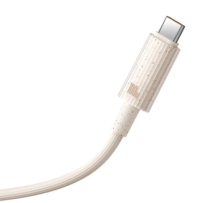 Kabel Baseus USB do USB-C Habitat Series 100W 1m Różowy
