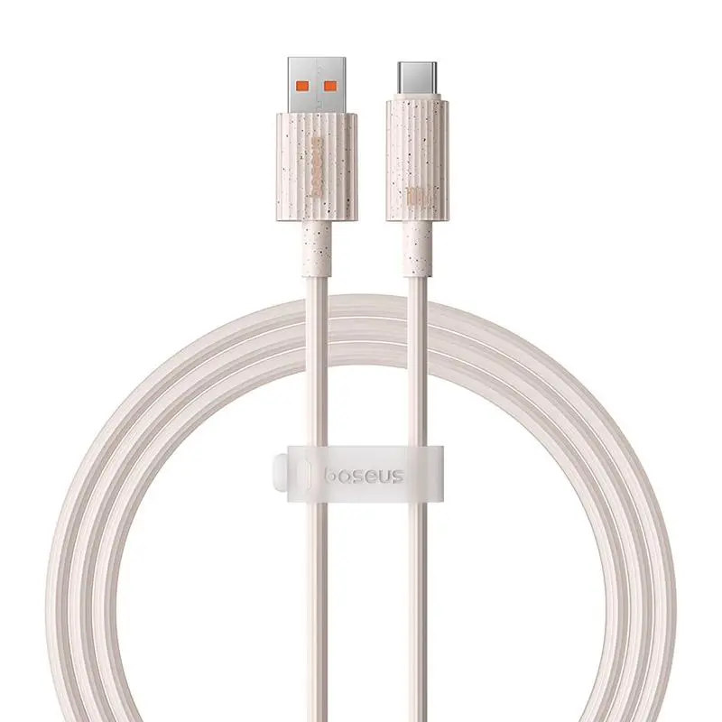 Kabel Baseus USB do USB-C Habitat Series 100W 1m Różowy