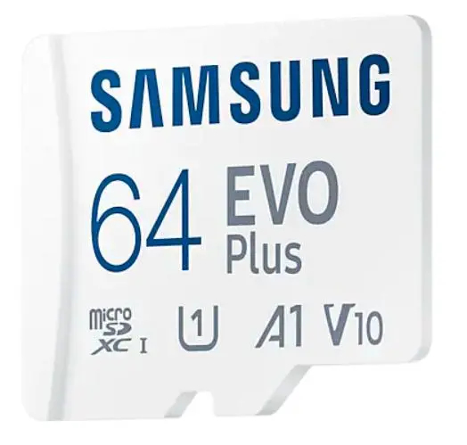 Karta pamięci Samsung Evo Plus microSDXC 64GB 180/20 A1 V10
