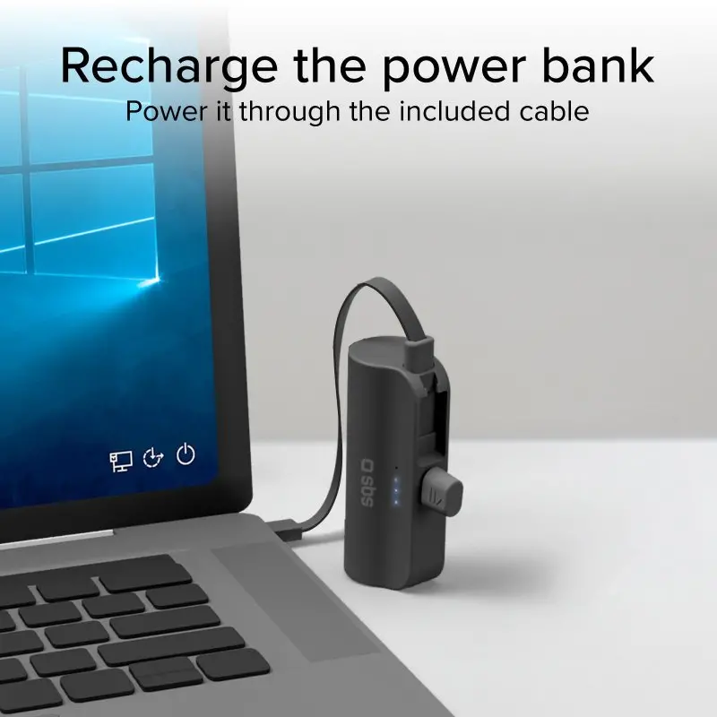 Powerbank SBS TEBB5000PLUGCK 5000mAh 12W Czarny