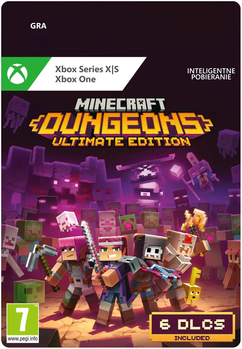 Minecraft Dungeons Edycja Ultimate 15 Rocznica [kod aktywacyjny] Gra na Xbox Series X/S i Xbox One