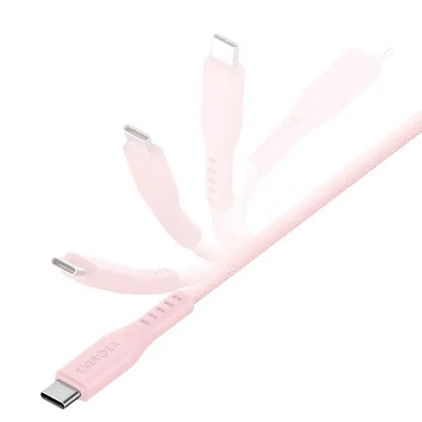 Kabel Energea Flow USB-C - Lightning C94 MFI 1,5m 60W 3A PD Fast Charge Różowy
