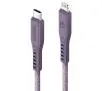 Kabel Energea Flow USB-C - Lightning C94 MFI 1,5m 60W 3A PD Fast Charge Fioletowy