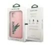Etui Lacoste Silicone Head Crocodile do iPhone 13 Różowy