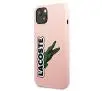 Etui Lacoste Silicone Head Crocodile do iPhone 13 Różowy