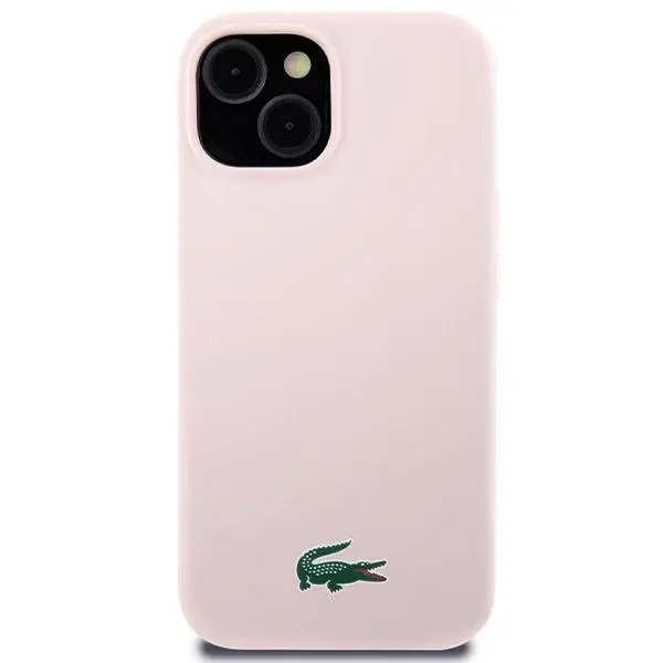 Etui Lacoste Silicone MagSafe do iPhone 15 Różowy