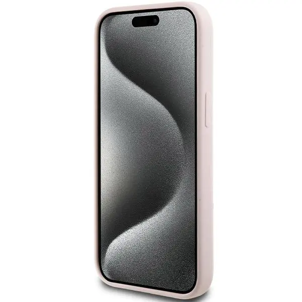 Etui Lacoste Silicone MagSafe do iPhone 15 Różowy