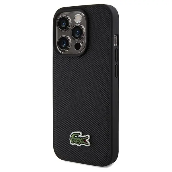 Etui Lacoste LCHMP15XPVCK Hardcase Iconic Petit Pique MagSafe do iPhone 15 Pro Max Czarny