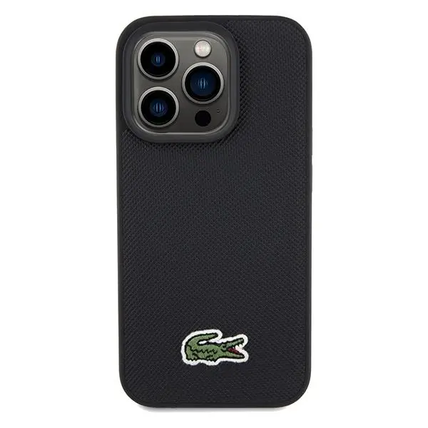 Etui Lacoste LCHMP15XPVCK Hardcase Iconic Petit Pique MagSafe do iPhone 15 Pro Max Czarny