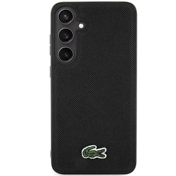 Etui Lacoste LCHMS24MPVCK Hardcase Iconic Petit Pique MagSafe do Samsung Galaxy S24+ Czarny