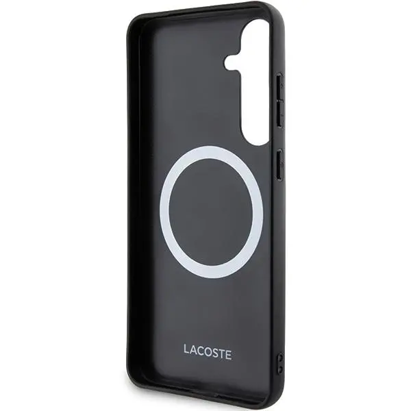Etui Lacoste LCHMS24MPVCK Hardcase Iconic Petit Pique MagSafe do Samsung Galaxy S24+ Czarny