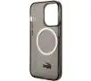 Etui Lacoste LCHMP15XULOK Hardcase Transparent MagSafe do iPhone 15 Pro Max Czarny