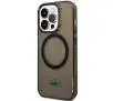 Etui Lacoste LCHMP15XULOK Hardcase Transparent MagSafe do iPhone 15 Pro Max Czarny