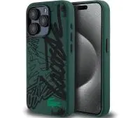 Lacoste LCHCP15XGRAK Hardcase Silicone Graffiti do iPhone 15 Pro Max Czarny