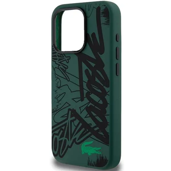 Etui Lacoste LCHCP15XGRAK Hardcase Silicone Graffiti do iPhone 15 Pro Max Czarny