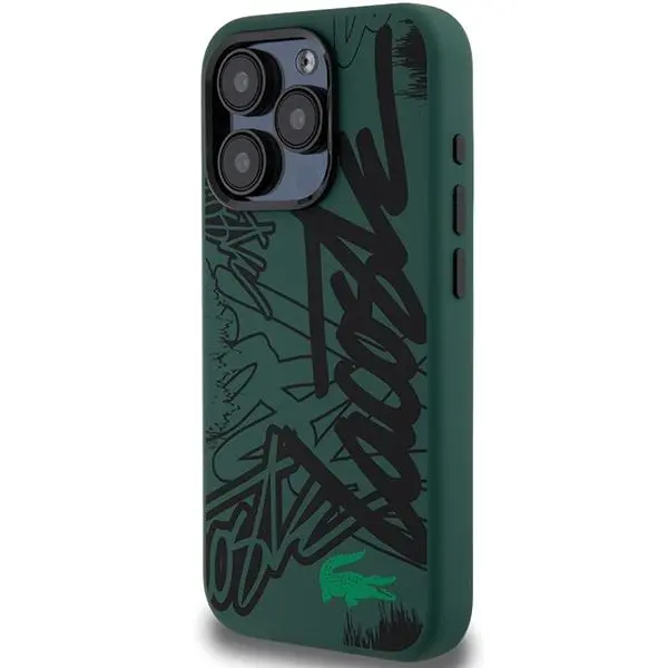Etui Lacoste LCHCP15XGRAK Hardcase Silicone Graffiti do iPhone 15 Pro Max Czarny