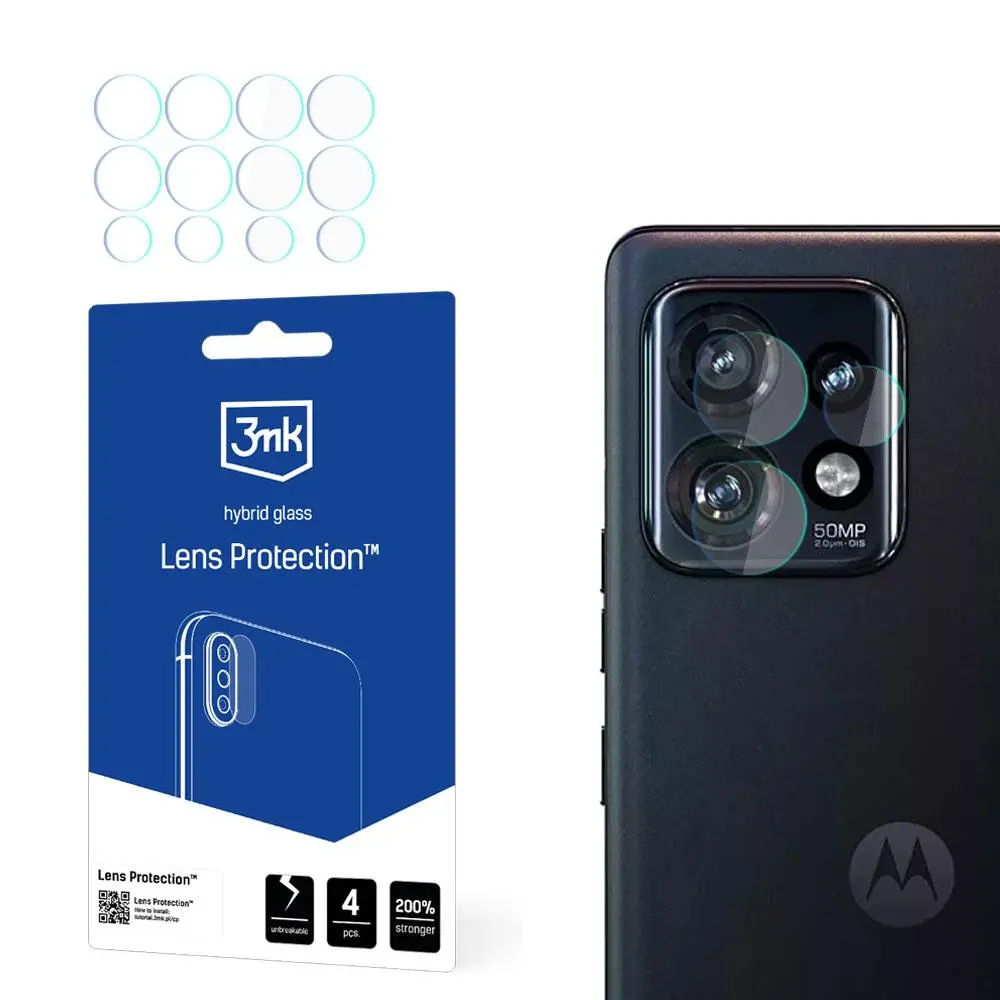 Szkło hybrydowe 3mk Lens Protection do moto edge 50 Pro