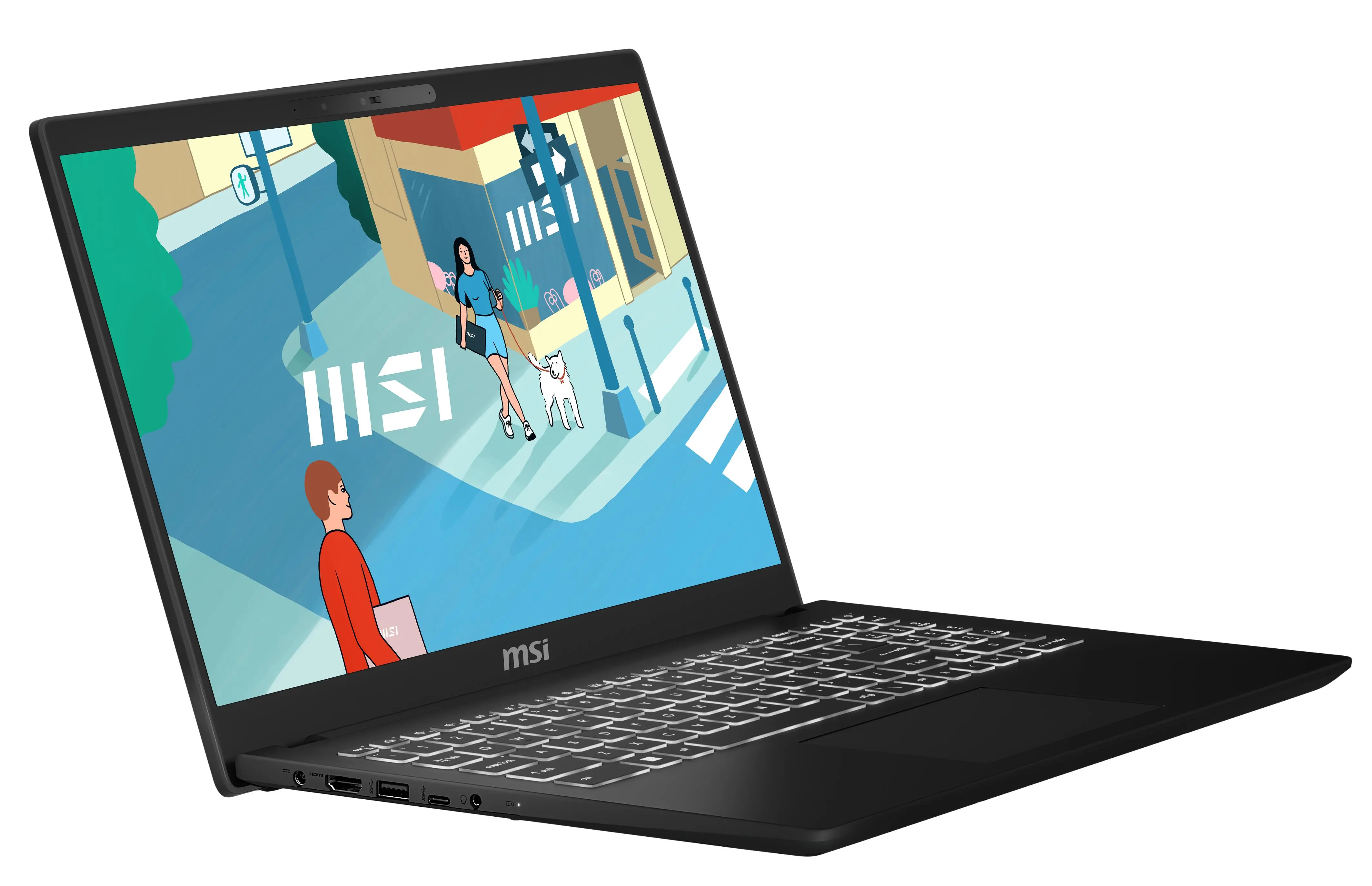 Laptop MSI Modern 15 H C13M-202PL 15,6" i5-13420H 16GB RAM 512GB Dysk SSD Win11 Czarny