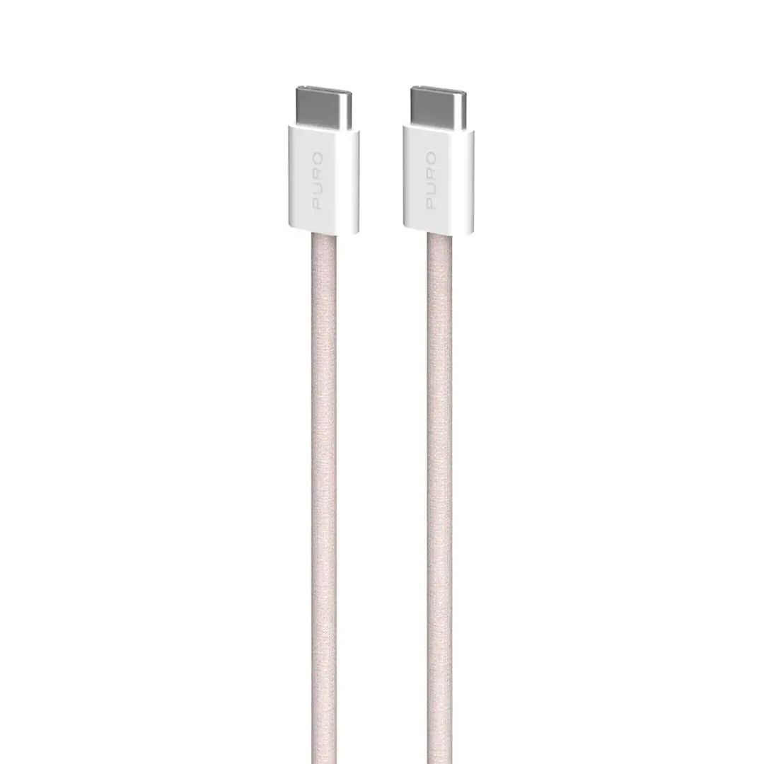 Kabel Puro USB-C do USB-C 60W 1,5m 60W Różowy