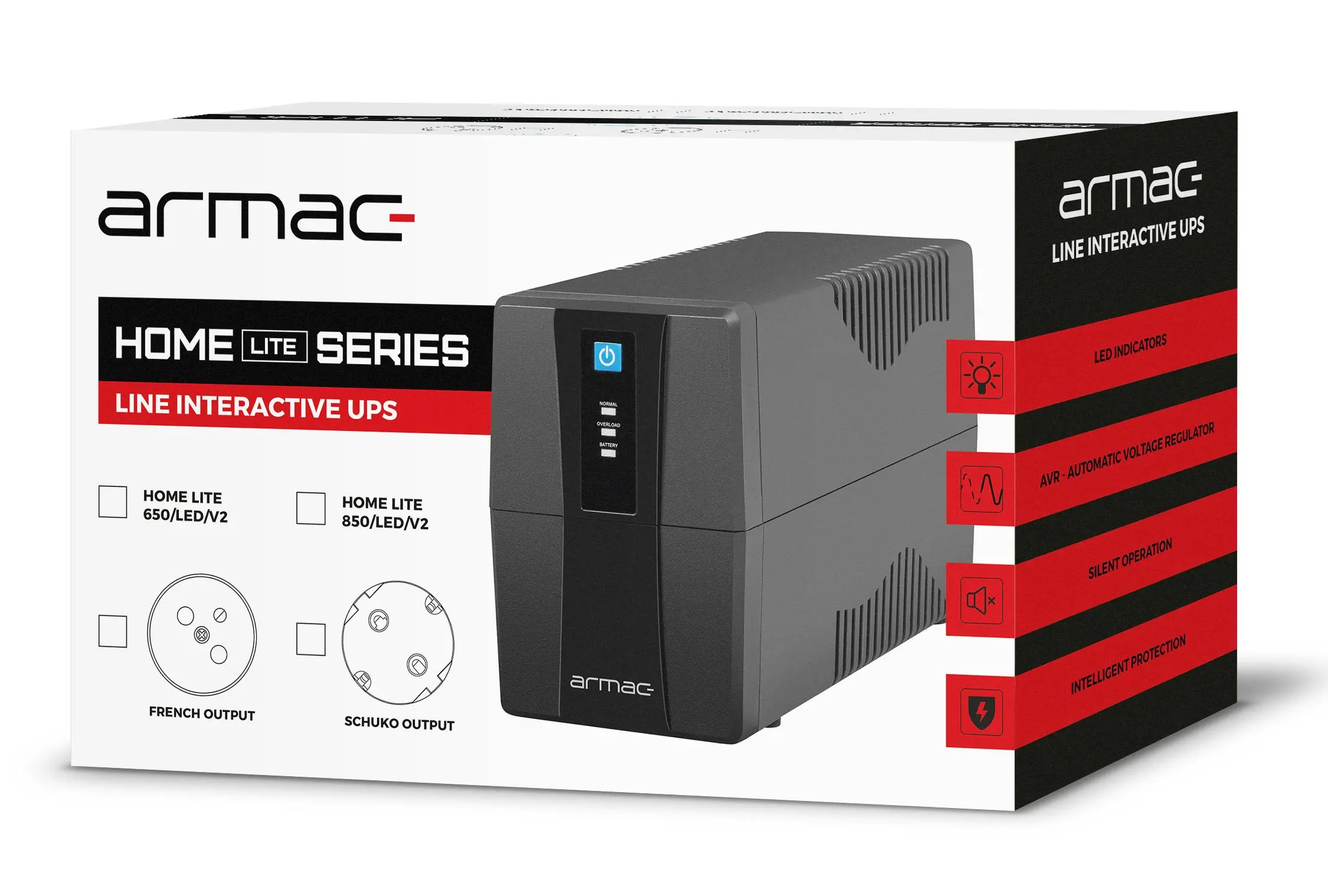 UPS Armac LITE HL/850E/LED/V2 850VA 480W