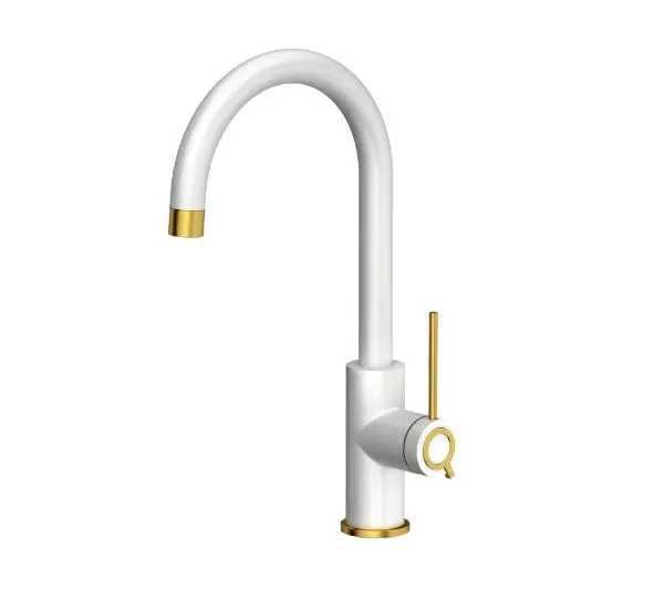 Quadron Jolie Q Line Slim 3623511WHMDG1 Snow white/Złoty Stal szlachetna