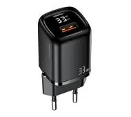 USAMS T46 1 x USB-C+1 x USB T46 PD3.0 +QC3.0 Fast Charging 33W Czarny