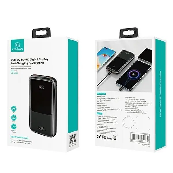 Powerbank USAMS PB58 10000mAh 22.5W Czarny