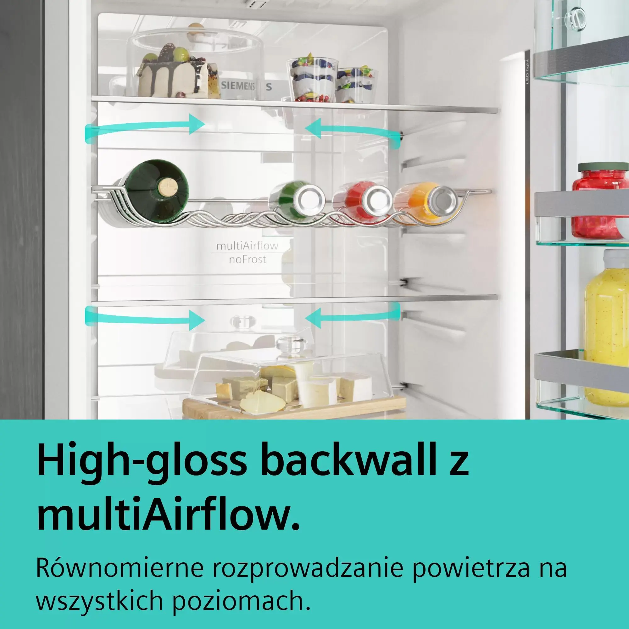 Lodówka Siemens iQ300 KG49NXIDF Pełny No Frost 203cm Komora świeżości Stal szczotkowana