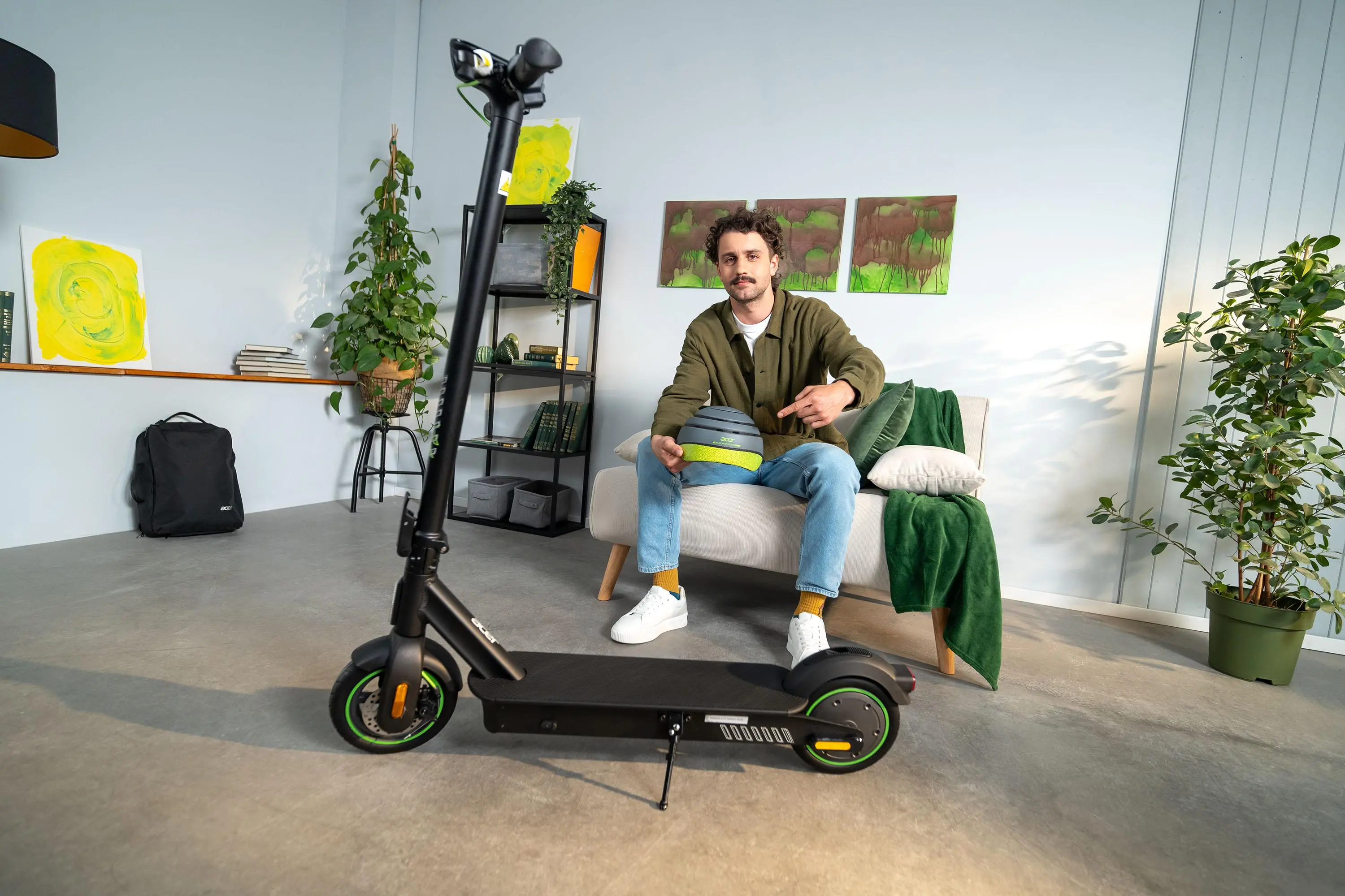 Hulajnoga elektryczna Acer ES Series 3 Advance 350W 25km 8,5" Czarny