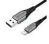 Kabel Vention LABHF 2,4A USB 2.0 do Lightning 1m Szary