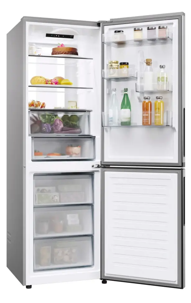 Lodówka Candy Fresco 500 CNCQ4T618DX Pełny No Frost 185cm Komora świeżości Zdalne sterowanie Inox