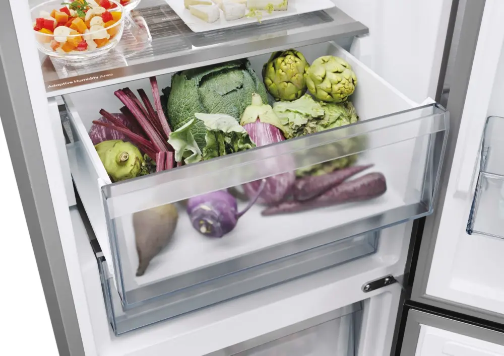 Lodówka Candy Fresco 500 CNCQ4T618DX Pełny No Frost 185cm Komora świeżości Zdalne sterowanie Inox