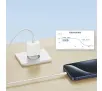 Ładowarka sieciowa USAMS OYXLTZ01 1xUSB-C PD20W PD Fast Charging + kabel USB-C/USB-C 60W Biały